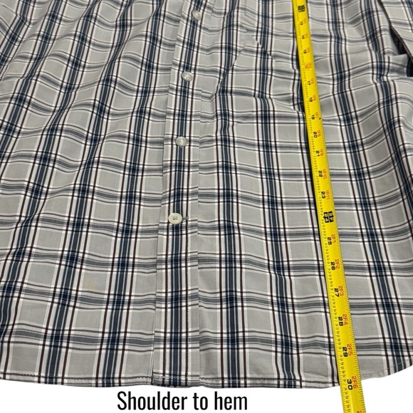 Banana Republic Luxe Poplin Grant Slim Fit Buttondown Summer Chic Men's Size L - Picture 9 of 9